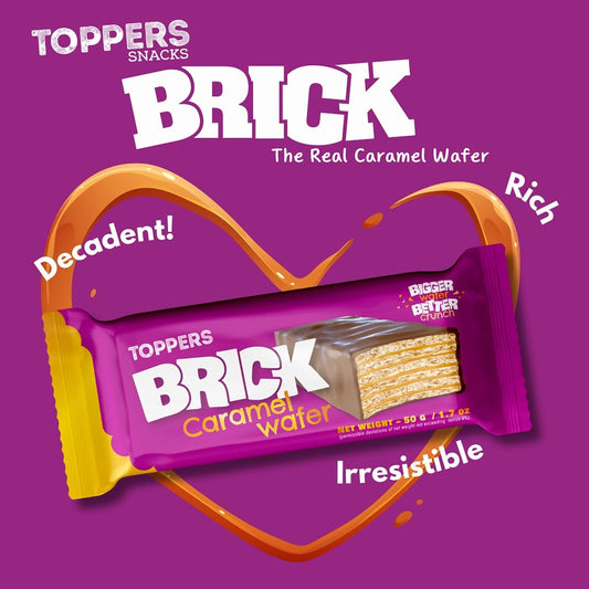 Toppers Brick Caramel Wafer